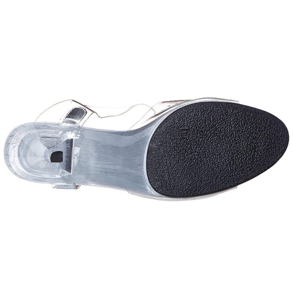 👠 Ellie Brook 405 Clear Heels 10 👠 - Picture 4 of 5